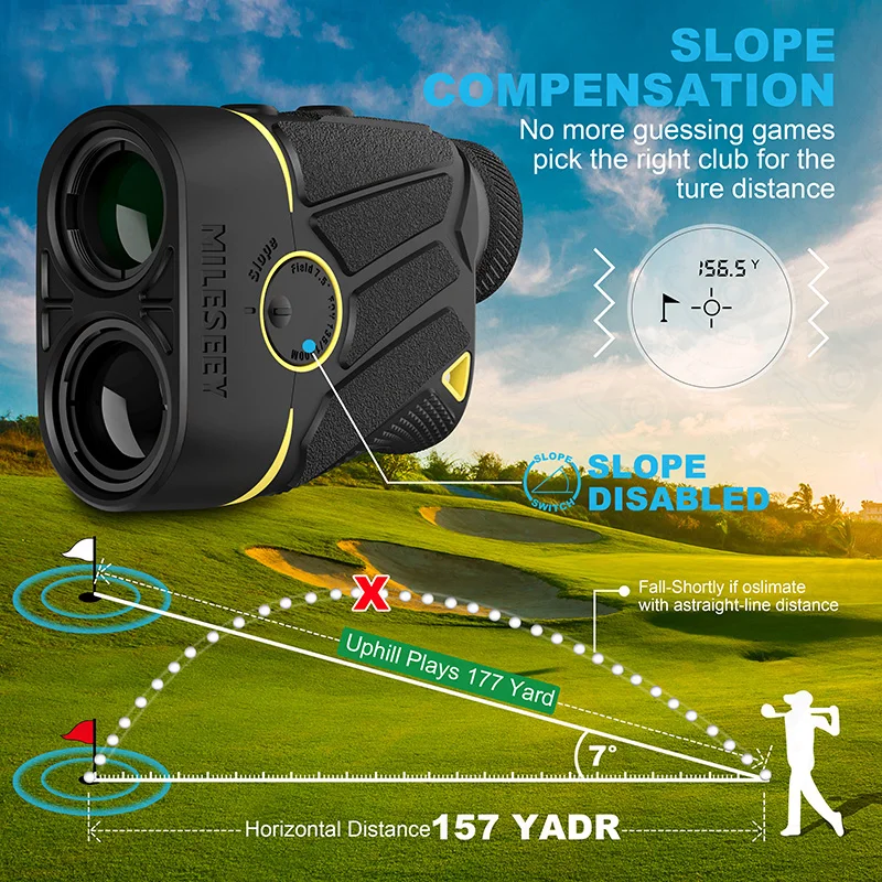 Huepar Sport Laser Rangefinder For Golf Hunting 800 Yards, 52 OFF