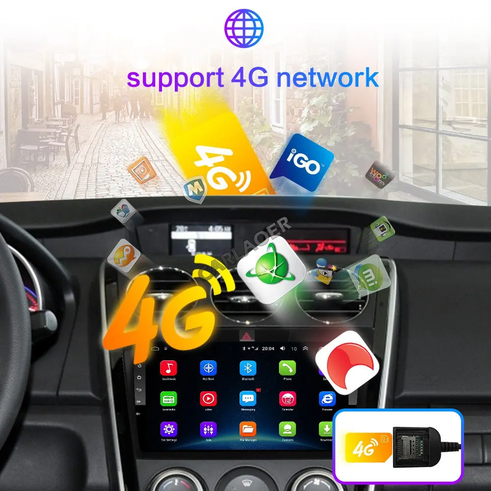 Android 8,1 мультимедийный плеер для 2007 2008 2009 2010 2011- MAZDA CX-7 cx7 cx 7 gps Navi 2din автомобильная видеокамера-регистратор с креплением к радио головное устройство Wi-Fi