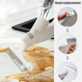 

4pcs/set Versatile Spray Cleaning Brush Kit Window Glass Cleaning Tool Set Household Water Spray Brush Window Wiper LKS9