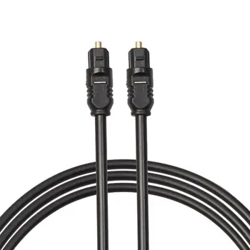 

Top Deals 1m Fiber Optic TOSLink Digital Audio Cable Male to Male Lightweight and Flexible Compatible With S/PDIF, ADAT's, Dolby
