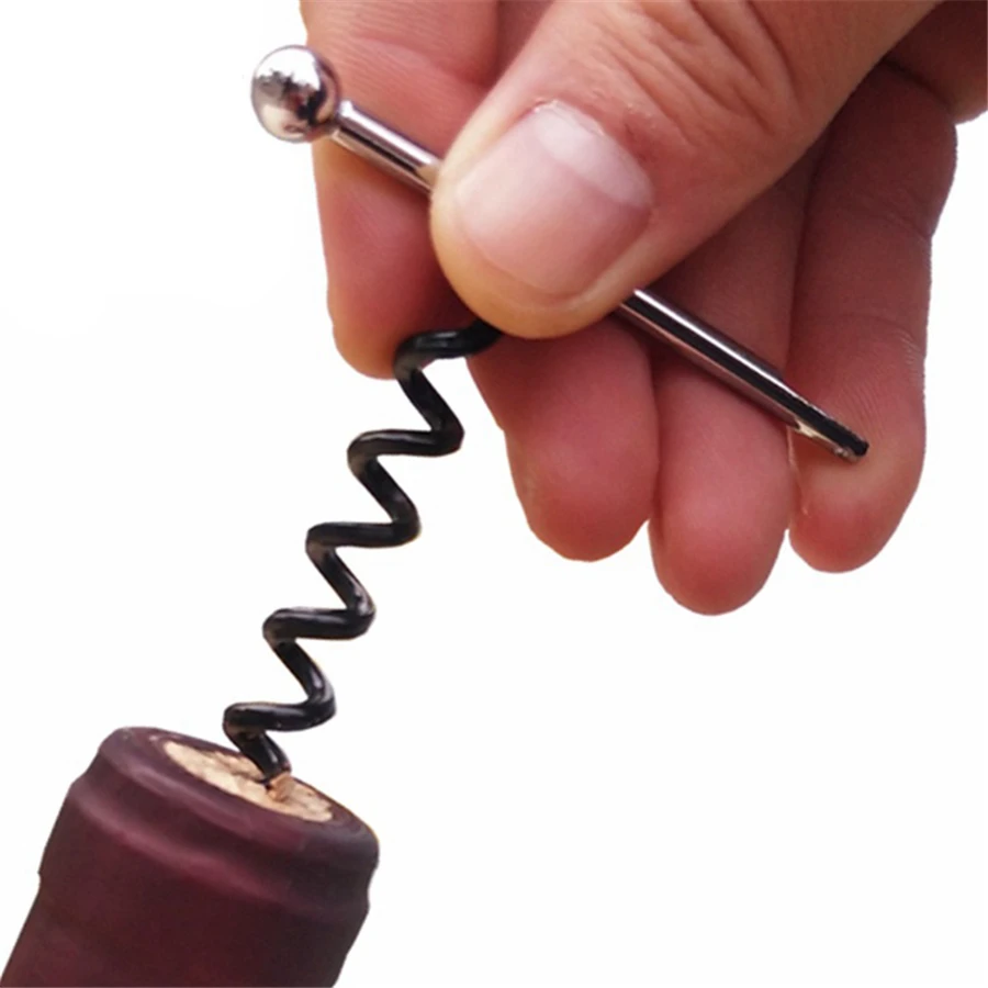 50 Pcs Mini Stainless Steel Corkscrew Portable Outdoor Wine Opener With