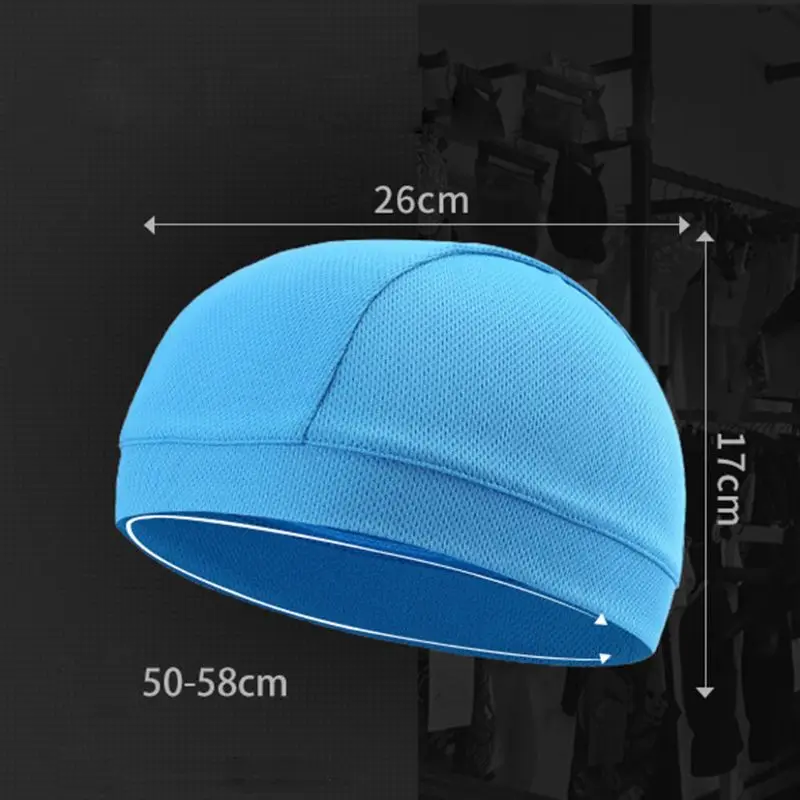 Unisex Motorcycle Riding Helmet Inner Hood Quick Dry Hat Breathable Sports Cap G99D
