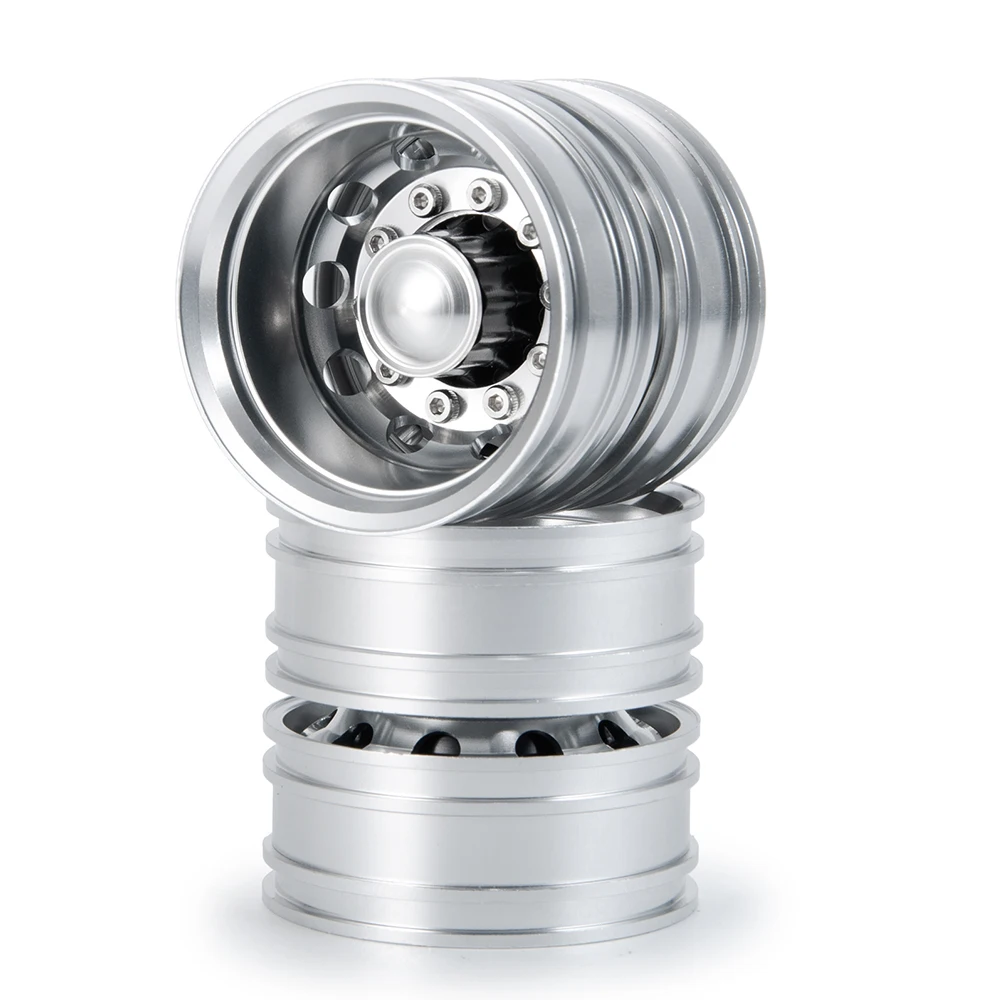 Ruota Posteriore In Alluminio Lesu Per Trattore Tamiya 1/14 – Mozzo 12mm, W-2031 - Foto 4
