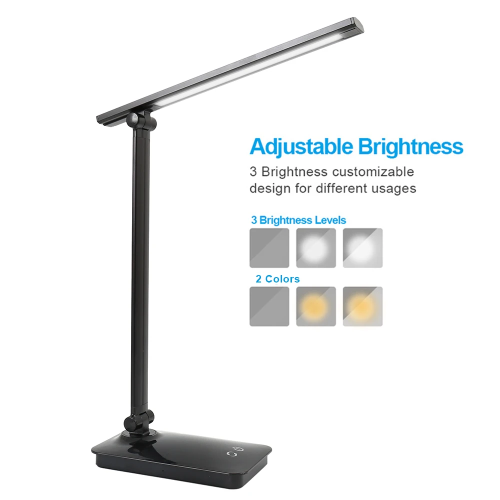 

Creative LED Desk Lamp Folding Dimming Learning Eye Table Lamp Charging Study Desktop Night Light for Children Bedside Bedroom