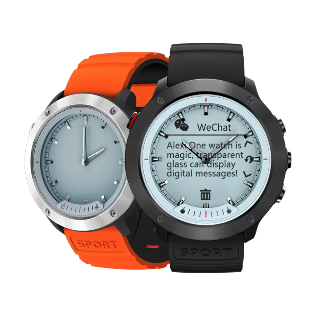 2021 Newest Smart Watch Hybrid Transparent Screen IP68 Waterproof Pointer Clock Heart Rate Monitor Sports Man Smartwatch Reloj
