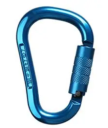 Blue Auto Lock Профессиональная безопасность скалолазание карабин 25KN алюминиевый сплав высокопрочные карабины полюсный замок оборудование для альпинизма на открытом воздухе - Цвет: Blue Auto Lock