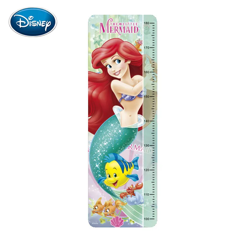Disney Waterproof Mermaid Height Wall Sticker Children Room Living Room Bedroom Warm Decoration PVC Wall Sticker - Цвет: 1