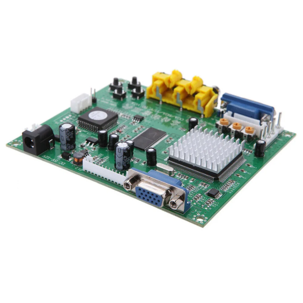 GBS8200 Высокое разрешение портативный модуль профессиональные игровые аксессуары прочный мини CGA/RGBS к VGA PCB видео конвертер доска