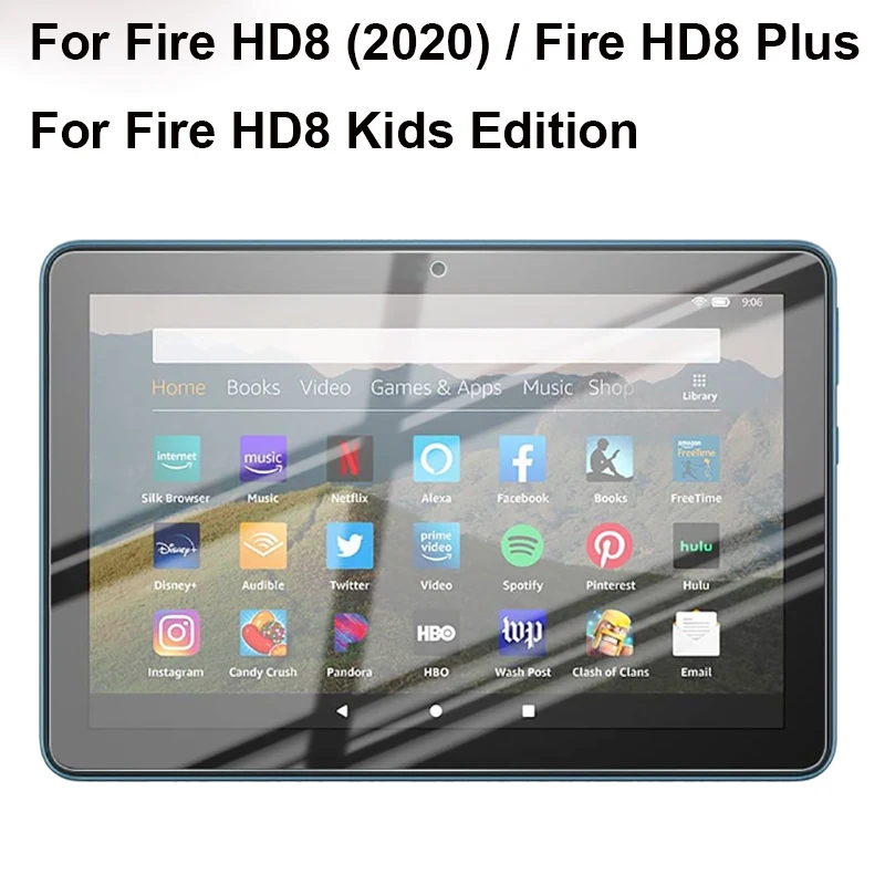 Закаленное стекло для защиты экрана Amazon Fire HD8 2020 пленка Plus Kids Edition защита |