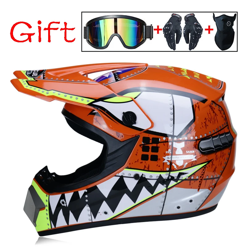 Moto cross внедорожный шлем moto Capacete moto Casco детский мотоциклетный шлем - Цвет: 5e