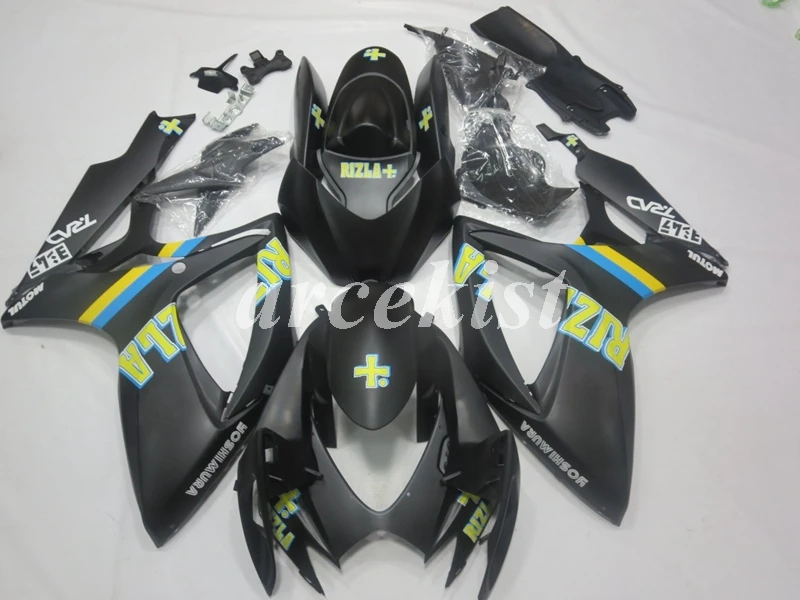 4 подарки ABS мотоцикл Полный обтекатели комплект подходит для Suzuki GSX-R 600 750 2006 2007 06 07 GSXR600 GSXR750 Пользовательские синий белый
