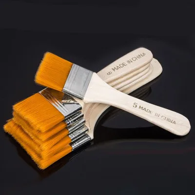 

Nylon Hair Painting Brush Oil Watercolor Water Powder Propylene Acrylic 3#~6# Paint Brushes School Art Supply