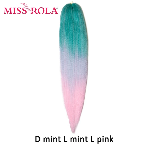 Miss Rola Synthetic 28Inch 100G NEW COLORS Hair Extension Yaki Straight Jumbo Braiding Hair Pre-Stretched Braid Kanekalon Hair 28INCH 100G