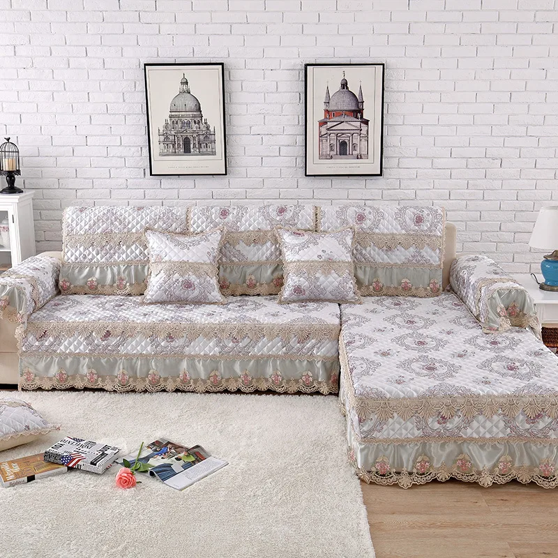 

Top Grade Fabric Four Seasons Jacquard Sofa Pad Manufacturers Direct Selling Living Room European Style Sectional Sofa Cushion C