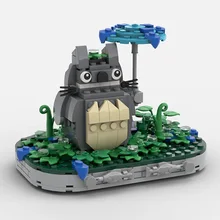 

MOC Lucky Cating Cartoon Anime Figure Decoration Building Blocks Series Model Auspicious Gift Bricks Classic DIY Children's Toys