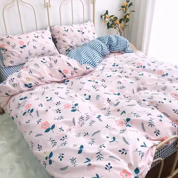 

Sweet flower bedding set teen child kid girl,twin full queen cotton single double home textile bed sheet pillow case quilt cover