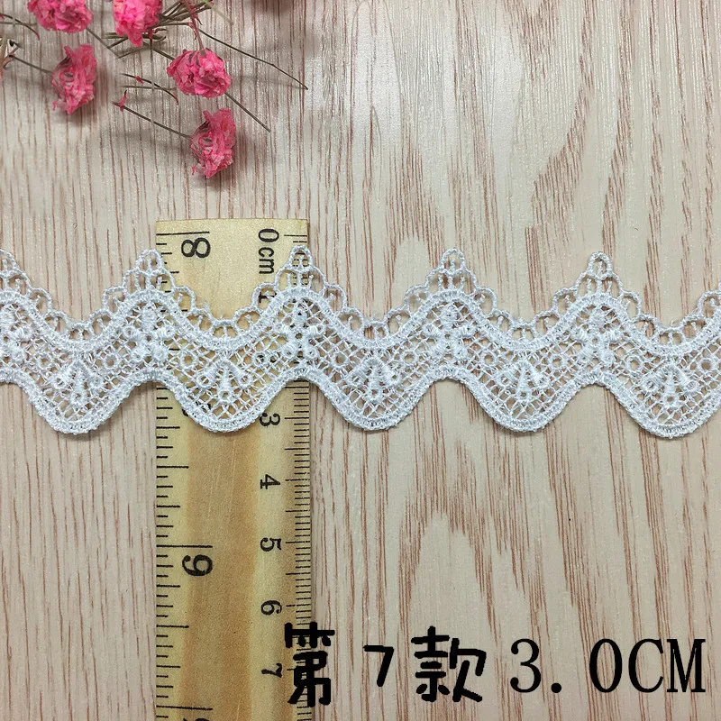 자수 할로우 플라워 레이스 원단, DIY 바느질 공예, 크로셰 트림, 의류 목걸이, 속옷, 의류 액세서리, 5 야드/로트