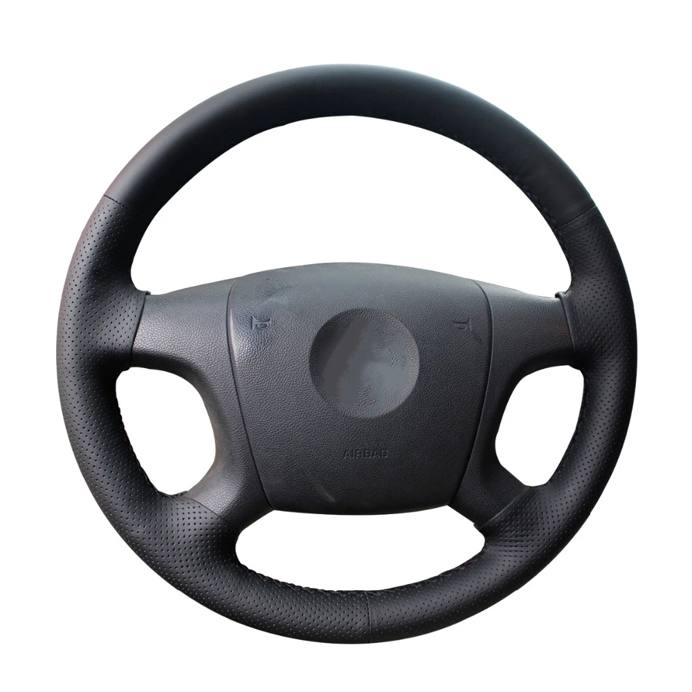 Hand-stitched Black Artificial Leather Car Steering Wheel Cover for Skoda Fabia 2005-2009 Octavia 2004-2009 Roomster 2006 | Автомобили и
