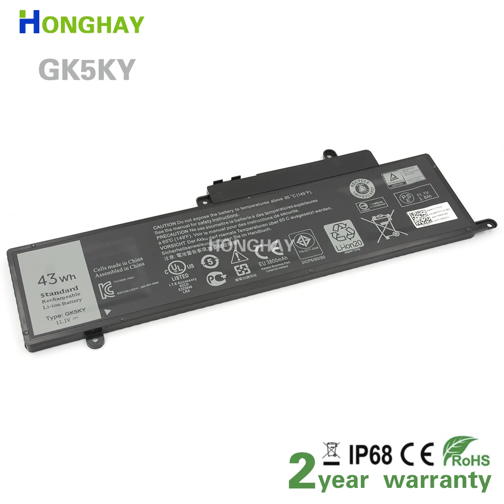 Аккумулятор для ноутбука Honghay GK5KY DELL Inspiron 13 дюймов 7000 серии 7347 7348 7352 7353 11 7359 3147 15 3148