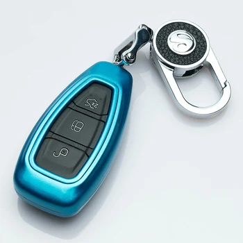 

Car key case For FORD C-MAX FOCUS RS ST Fiesta Hatchback paint car key case car accessories car holder car keychain set styling