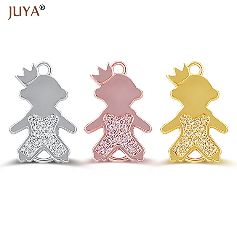 Copper Zircon Lovely Baby Kids Kawaii Boys Girls Mama Connectors Foot Pendant Pacifier Charm For Jewelry Making DIY Gift For Mom