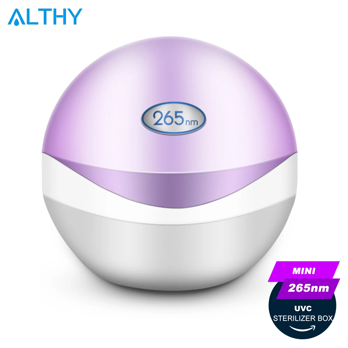 Светодиодный УФ-Мини-стерилизатор ALTHY 265nm, Перезаряжаемый USB УФ-стерилизатор для дезинфекции светильников, украшений и наушников Светодиодный УФ-Мини-стерилизатор ALTHY 265nm, Перезаряжаемый USB УФ-стерилизатор для дезинфекции светильников, украшений и наушников