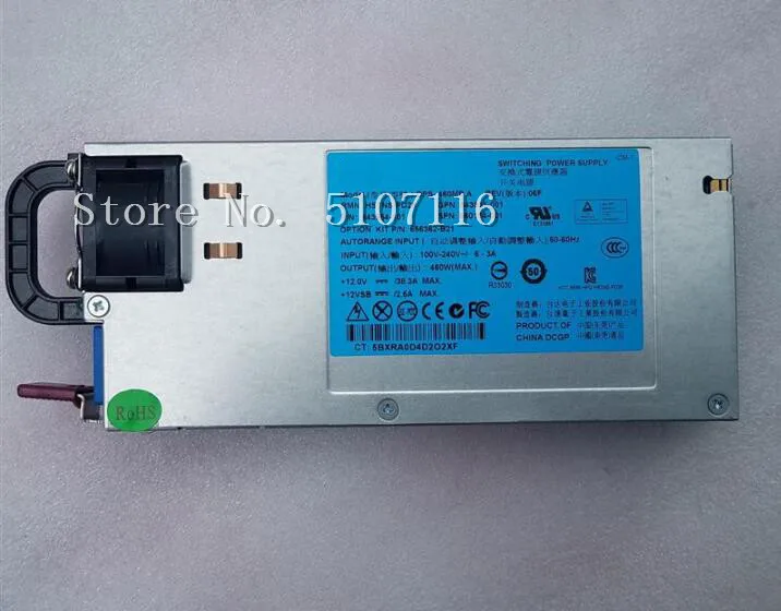 Для DL380 DPS-460MB A 656362-B21 643931-001 660184-001 460 Вт блок питания будет полностью протестирован перед отправкой