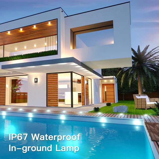 Új Dc12V Süllyesztett Led-Ek Fedélzeti Lámpák Ip67 Vízálló Kültéri Földi Lámpa Tájkép Az Udvar Kerti Út Lépcsők Teraszához - Image 5
