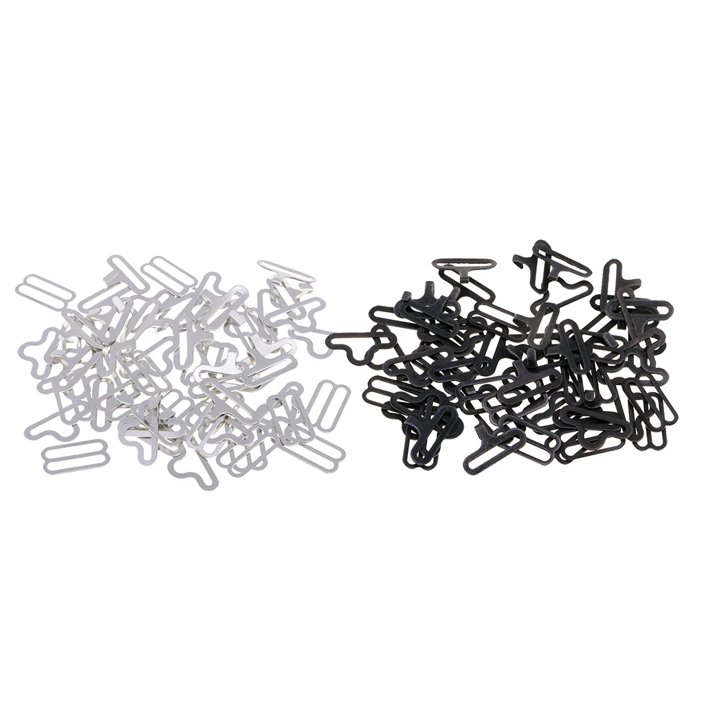 20 Sets Bow Tie Hardware Clip Metal Hook Sewing Fasteners for Necktie Strap