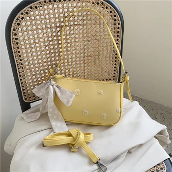 

bags for women 2020 summer new high-quality small daisy shoulder messenger bag female wild ins fashion scarf underarm bag