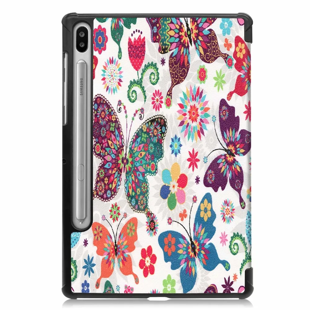 3 Folio Тонкий чехол из искусственной кожи для samsung Galaxy Tab S6 10,5 SM-T860 SM-T865 10," Подставка для планшета Galaxy Tab S6 10,5