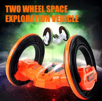 

Two-wheeled Rc Car Children's Stunt Racing Rc Car With Led Headlights Double-sided Tumbling Speed Rotating Children's Car Toy
