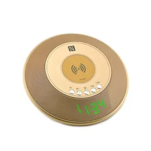 Беспроводной Bluetooth динамик QI Беспроводное зарядное устройство с fm-радио NFC будильник для iPhone samsung OC