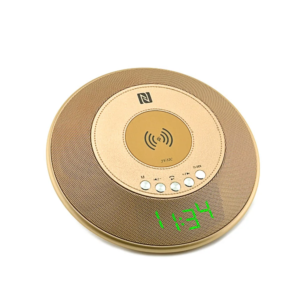 2020 Новый беспроводной Bluetooth динамик QI Беспроводное зарядное устройство с FM радио