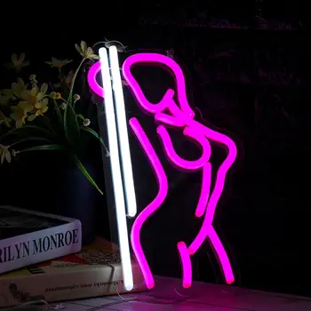 

110-240V LED Neon Sign Light Hanging Party Store Visual Artwork Lamp Neon Bulbs Board Wall Night Lights Bedroom Home Decoration