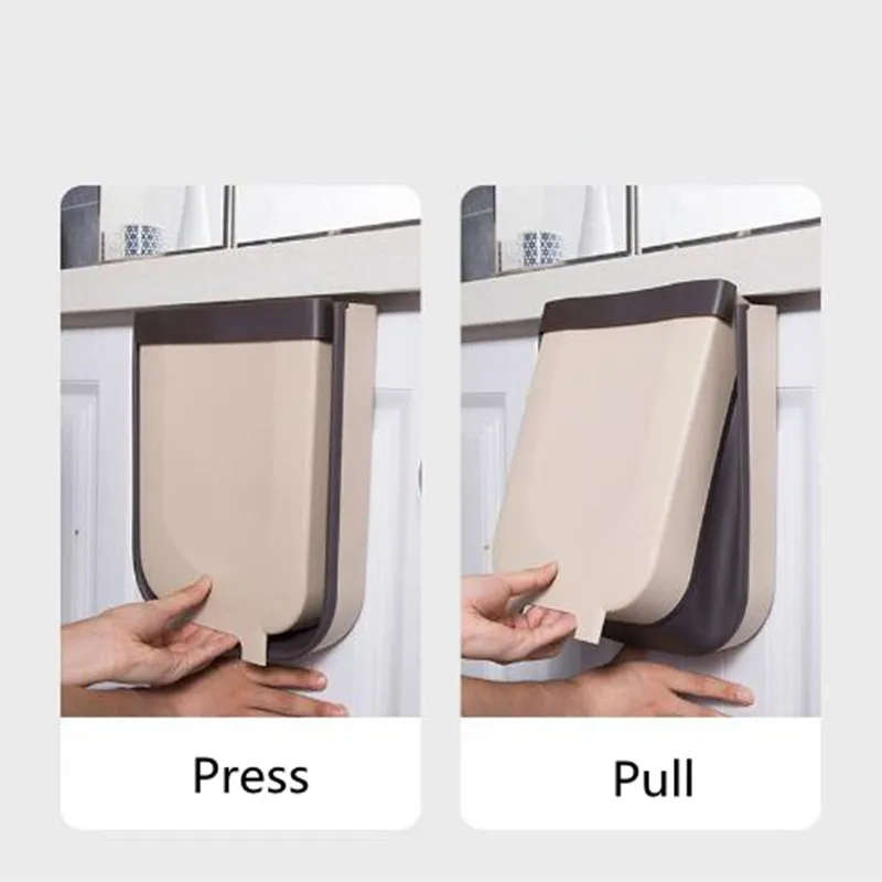 Складная мусорная корзина кухонная для мусора складная Автомобильная Настенная