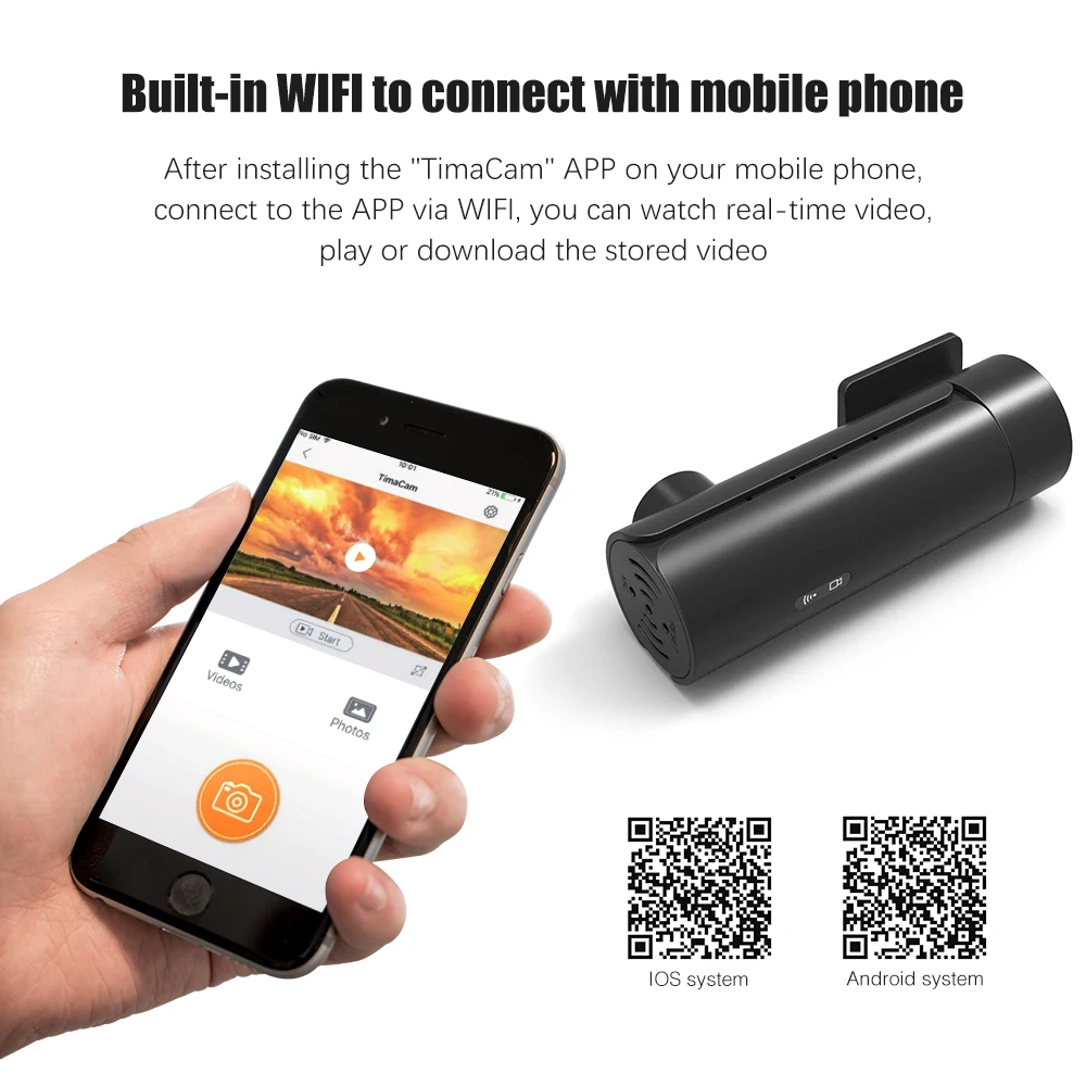 Dash Cam wifi FULL HD 1080P супер мини Автомобильная камера DVR Беспроводная ночная версия g-сенсор водительский рекордер