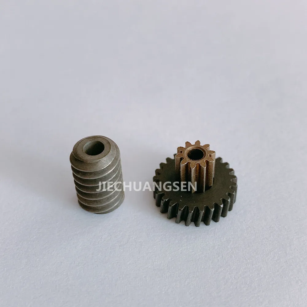 (Steel) 5840-31ZY Gear Motor Worm,Small Module Gear Self-locking 0.5M gear 10T+25T 2.5mm worm 3.17mm