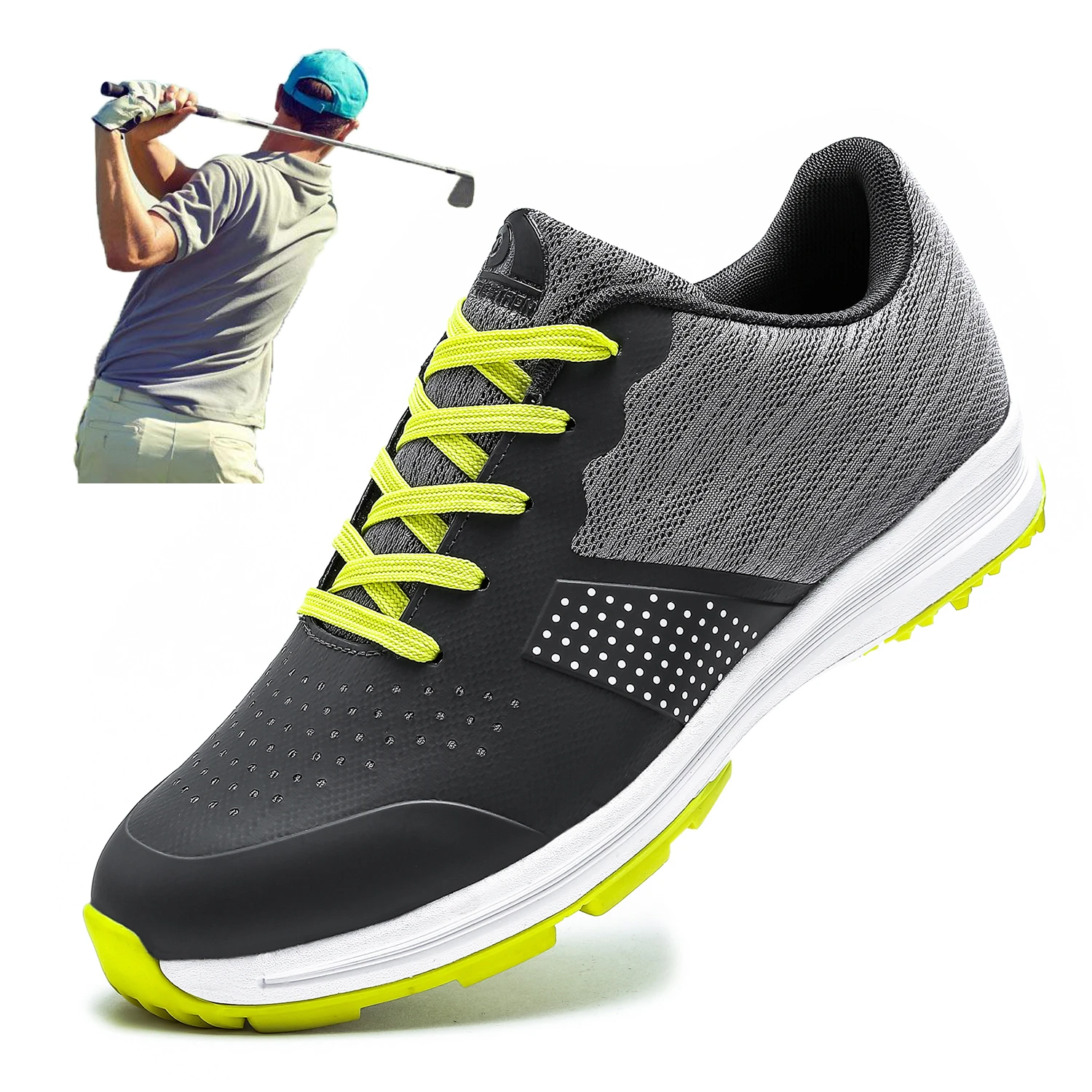 Big Size 39 48 Golf Shoes Summer Mesh Golf Sport Sneakers for Men ...