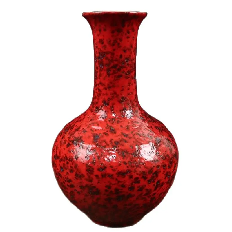 

Chinese Old Porcelain Kiln Color-Changing Red Glazed Vases