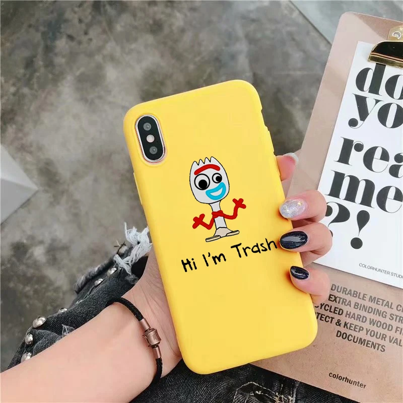 История игрушек 4 alien forky candy color чехол для iPhone X XR XS MAX 6 7 8 plus 6s для Apple лучший дизайн корпуса