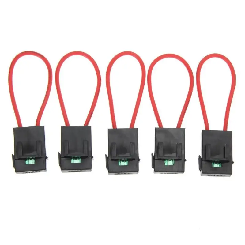 5 шт. автомобильный морской 22 AWG провод средний встроенный практичная и прочная простота портативные держатели предохранителей и 5 шт. 30A стандартные предохранители