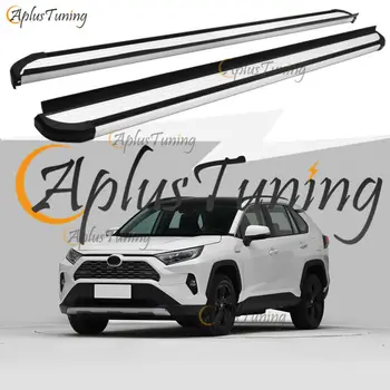 

Aluminum Fit For 2019 2020 Toyota RAV4 Running Boards Side Steps Nerf Bar