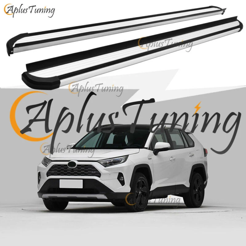 Fits for 2019 2020 Toyota RAV4 Running Boards Side Step Nerf Bars
