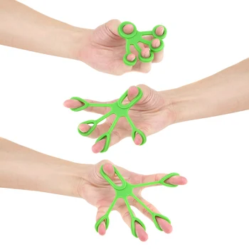 

Finger Hand Grip Strengthener Silicone Hand Resistance Band Strength Trainer Fingers Exerciser THJ99