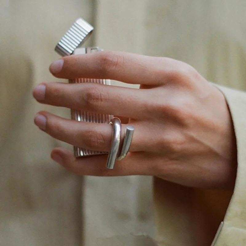 AOMU 1 шт. модные золотые металлические кольца для женщин геометрический крест твист минималистское кольцо вечерние Ювелирные изделия Подарки - Цвет основного камня: 7