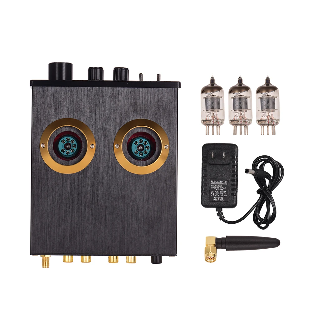 Мини HiFi цифровой аудио-предусилитель стерео-предусилитель с двойными 6J2 Вакуумными Трубками BT AUX входы тройные басы управления аксессуары