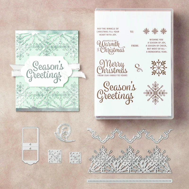 

Snowflake Metal Cutting Dies and Stamps for Stencils Photo Album Embossing Paper Making Scrapbooking Knife Mold Crafts Dies