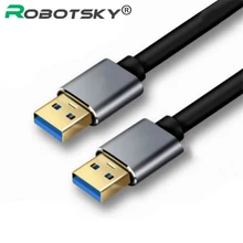 Cabo usb 3.0 tipo a macho para usb macho, extensor de velocidade rápida para usb3.0 webcam de disco rígido para pc