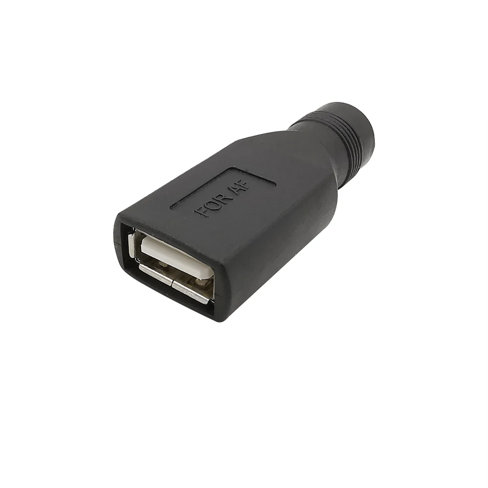 2pcs/lot 5V USB 2.0 konektor 5.5 x 2.1mm stejnosměrný energie ženské nabíjení nástrčkový na USB ženské hever rozhraní notebook konverze adaptér